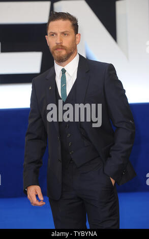 Englisch Schauspieler Tom Hardy besucht die Weltpremiere von 'Legende' im Odeon Leicester Square in London am 3. September 2015. Foto von Paul Treadway/UPI Stockfoto