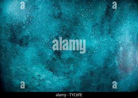 Blaue aquamarine Stein oder Beton, Wand, Tisch Textur, oben Stockfoto