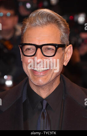 Amerikanische Schauspieler Jeff Goldblum besucht die Siebung der Insel der Hunde auf der Berlinale Palast in Berlin am 15. Februar 2018. Foto von Paul Treadway/UPI Stockfoto