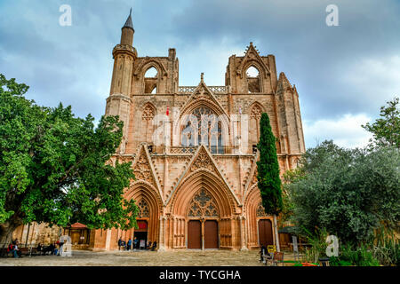 Kathedrale St. Nikolaus, Lala-Moschee, Famagusta, tuerkische Republik Nordzypern Stockfoto