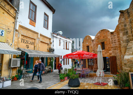 Karawanserei Kumarcilar Han, Nikosia, tuerkische Republik Nordzypern Stockfoto