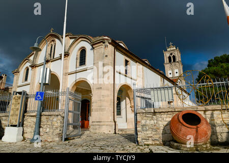 Timiou Stavrou (Kirche des Heiligen Kreuzes), Pano Lefkara, Republik Zypern Stockfoto