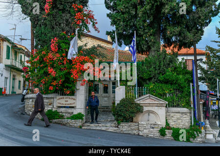 Rathaus, Pano Lefkara, Republik Zypern Stockfoto