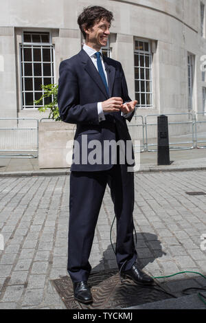 Rory Stewart OBE MP, Minister für Internationale Entwicklung, Abfahrt der BBC, London, UK bietet: Rory Stewart Wo: London, Großbritannien Wann: 26. Mai 2019 Credit: Wheatley/WANN Stockfoto