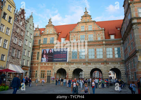 Langer Markt und Green Gate, Dlugi Targ, Altstadt, Danzig, Ostsee-autobahn, Polen Stockfoto