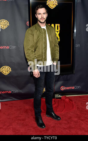 Schauspieler Nicholas Hoult nimmt an Warner Bros. Pictures' Das große Bild, eine exklusive Präsentation im Caesars Palace während CinemaCon, die offizielle Konvention der Nationalen Vereinigung der Theater Inhaber, in Las Vegas, Nevada am 21. April 2015. UPI/David Becker Stockfoto