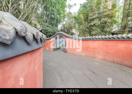 Antike Architektur von Du Fu Caotang in Chengdu, China Stockfoto