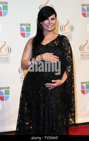 Olga Tanon kommt auf dem Roten Teppich vor dem 2007 Premios Lo Nuestro Award Show an der American Airlines Arena in Miami, am 22. Februar 2007. (UPI Foto/Martin Fried) Stockfoto