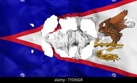 Bohrungen in Amerikanisch-samoa State Flag Stockfoto