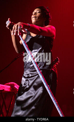 Macy Gray führt in Konzert im Seminole Hard Rock Hotel und Kasino in Hollywood, Florida am 14. August 2007. (UPI Foto/Martin Fried) Stockfoto