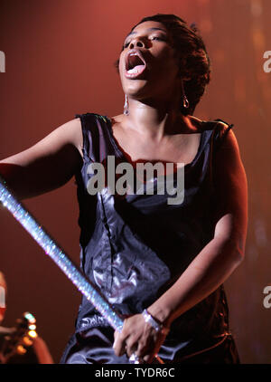 Macy Gray führt in Konzert im Seminole Hard Rock Hotel und Kasino in Hollywood, Florida am 14. August 2007. (UPI Foto/Martin Fried) Stockfoto