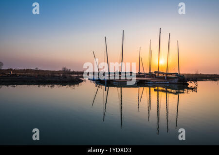 In Hongze District, Ningbo City, Provinz Jiangsu fotografiert. Stockfoto