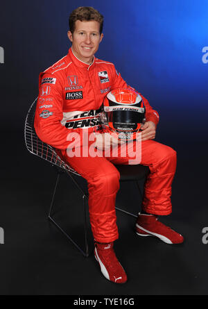 Ryan Briscoe von Australien beteiligt sich an der Indy Racing League Media Day bei Homestead-Miami Speedway in Homestead, Florida am 24. Februar 2009. (UPI Foto/Michael Busch) Stockfoto