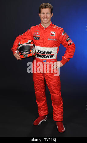 Ryan Briscoe von Australien beteiligt sich an der Indy Racing League Media Day bei Homestead-Miami Speedway in Homestead, Florida am 24. Februar 2009. (UPI Foto/Michael Busch) Stockfoto