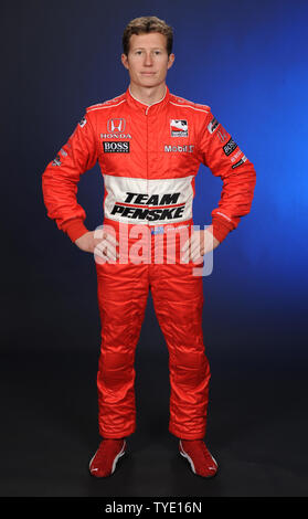 Ryan Briscoe von Australien beteiligt sich an der Indy Racing League Media Day bei Homestead-Miami Speedway in Homestead, Florida am 24. Februar 2009. (UPI Foto/Michael Busch) Stockfoto
