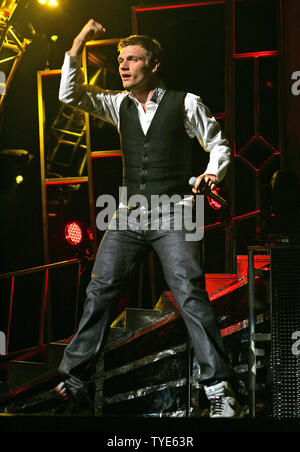 Nick Carter und die Backstreet Boys bei Ihrer Tour opener 2010 in die American Airlines Arena in Miami am 29. Mai 2010. UPI/Michael Busch Stockfoto