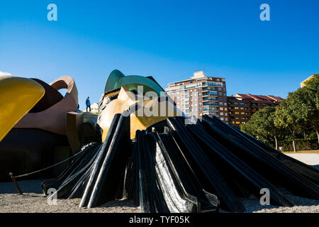 VALENCIA, Spanien - 7 November, 2016. Die Gulliver Park im Fluss Turia Gärten, Touristen Attraktion in der Stadt Valencia, Europa. Stockfoto