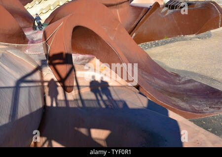 VALENCIA, Spanien - 7 November, 2016. Die Gulliver Park im Fluss Turia Gärten, Touristen Attraktion in der Stadt Valencia, Europa. Stockfoto