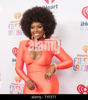 Amara La Negra Spaziergänge auf dem roten Teppich an der IHeartRadio Fiesta Latina Konzert 2018 in der American Airlines Arena in Miami, Florida, am 3. November 2018. Foto von Gary ich Rothstein/UPI Stockfoto