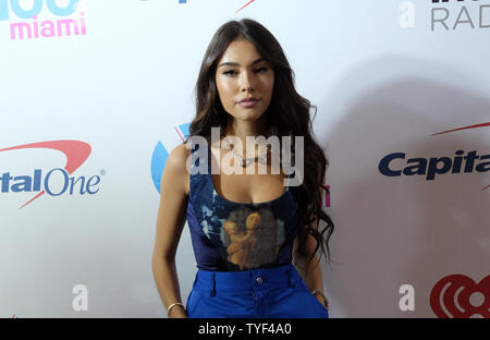 Madison Bier Spaziergänge auf dem roten Teppich an der Y 100 iHeartRadio Jingle Ball Konzert 2018 im BB&T Center in Sunrise, Florida, am 16. Dezember 2018. Foto von Gary ich Rothstein/UPI Stockfoto