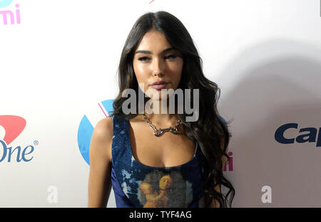 Madison Bier Spaziergänge auf dem roten Teppich an der Y 100 iHeartRadio Jingle Ball Konzert 2018 im BB&T Center in Sunrise, Florida, am 16. Dezember 2018. Foto von Gary ich Rothstein/UPI Stockfoto