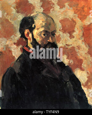 Paul Cézanne - Self Portrait vor Rosa Hintergrund 1875 Stockfoto