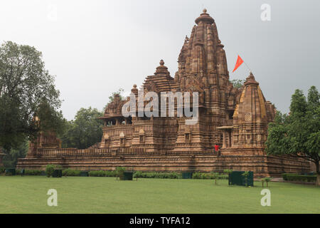Tempel von Khajuraho in Madhya Pradesh, Indien Stockfoto