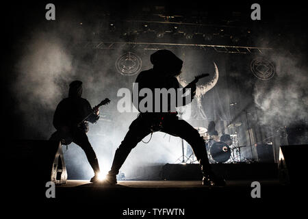 Kopenhagen, Dänemark - Juni 22., 2019. Die amerikanische Melodic Black Metal Band UADA führt ein Live Konzert während der dänischen Heavy Metal Festival Copenhell 2019 in Kopenhagen. (Foto: Gonzales Foto - Christian Hjorth). Stockfoto