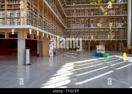 Athen Griechenland. Die Nationalbibliothek in Stavros Niarchos Foundation Cultural Center Stockfoto