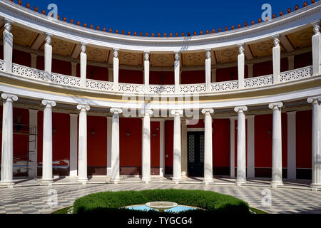 Athen Griechenland. Der Innenhof des Zappeio Hall, jetzt als Konferenzzentrum genutzt Stockfoto