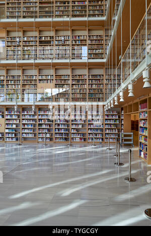 Athen Griechenland. Die Nationalbibliothek in Stavros Niarchos Foundation Cultural Center Stockfoto