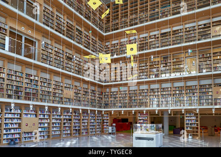 Athen Griechenland. Die Nationalbibliothek in Stavros Niarchos Foundation Cultural Center Stockfoto