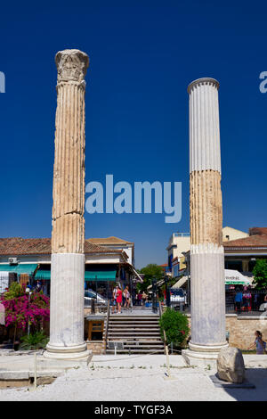 Athen Griechenland. Der Hadrian's Bibliothek Stockfoto