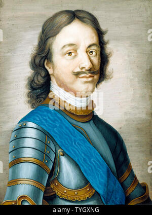 Peter der Große von Russland, 1672-1725, Portrait Malerei, 1750-1799 Stockfoto