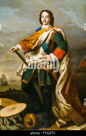 Jacopo Amigoni, Peter der Große, Kaiser von Russland, 1672-1725, Portrait Malerei, 1700-1750 Stockfoto