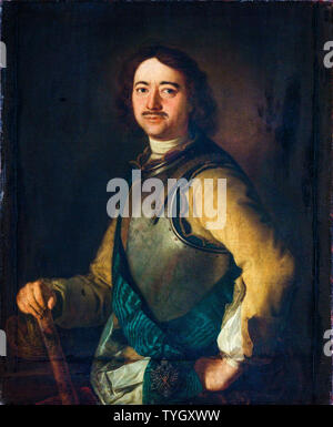 Zar Peter der Große von Russland, 1672-1725, Portrait Malerei, 1700-1750 Stockfoto