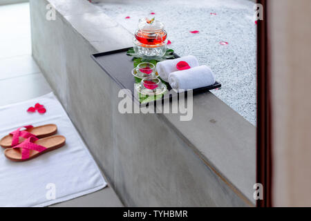 Innenraum der modernen Spa Stockfoto