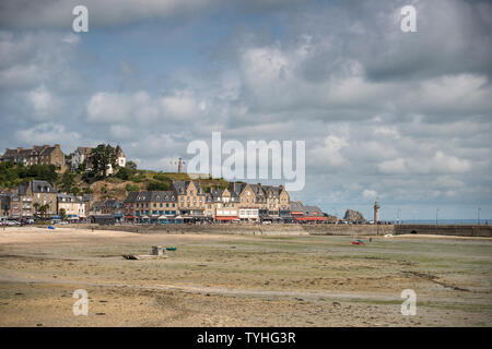 Stadt Cancale (berühmt für die Austernzucht), Bretagne, Frankreich Stockfoto