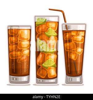 Vektor einrichten von kohlensäurehaltige Getränke Stock Vektor