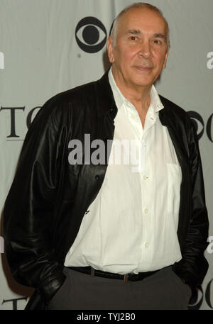 Schauspieler Frank Langella, Nominiert für die beste Leistung durch einen Schauspieler in einem Spiel für 'Frost/Nixon', stellt an den 2007 Tony Award nominierte Empfang in New York am 16. Mai 2007. (UPI Foto/Ezio Petersen) Stockfoto