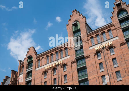 Internationales Maritimes Museum Exterieur, Speicherstadt, Speicherstadt, Hamburg, Deutschland Stockfoto