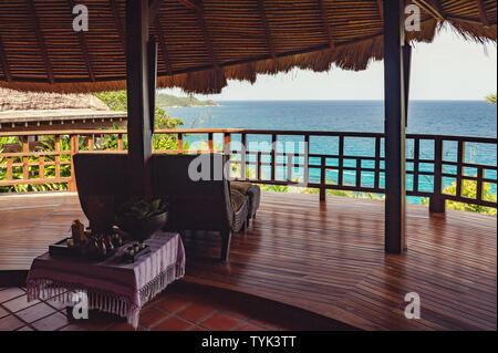 Meerblick Lobby der Thai Hotel Stockfoto