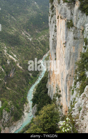 Schluchten des Verdons Canyon - Provence, Frankreich. Stockfoto