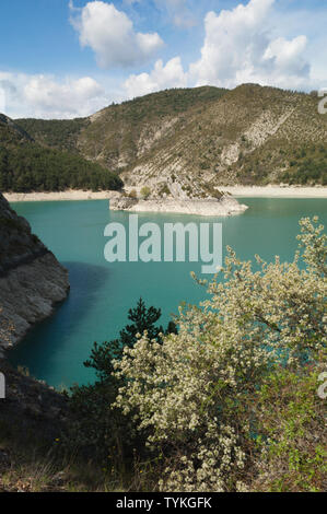 Lac de Castillon - Provence, Frankreich. Stockfoto