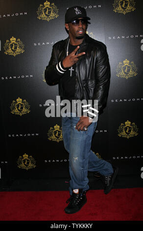 Sean 'Diddy' Combs kommt an seinen Sohn Justin Combs sweet sixteen Kindergeburtstag bei M2 Ultra Lounge in New York am 23. Januar 2010. UPI/Laura Cavanaugh Stockfoto