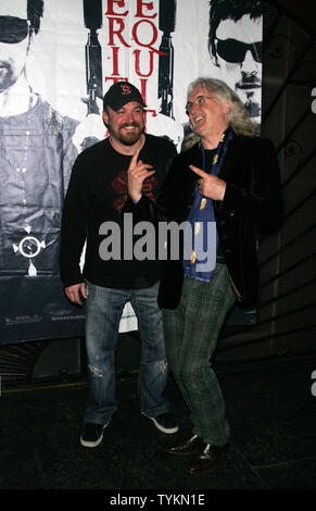 Billy Connolly und Regisseur Troy Duffy besuchen die Party zum 10jährigen Jubiläum von "The Boondock Saints' und DVD-Veröffentlichung von "The Boondock Saints II: All Saints Day" an der Webster Hall in New York am 9. März 2010. UPI/Laura Cavanaugh Stockfoto