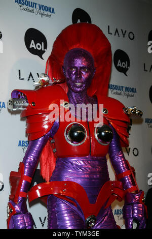 Heidi Klum kommt an Heidi Klum der jährlichen Halloween Party im Lavo in New York am 31. Oktober 2010. UPI/Laura Cavanaugh Stockfoto