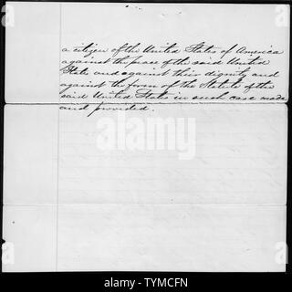 Die Vereinigten Staaten gegen Nathaniel Gordon: Anklage; Umfang und Inhalt: Der Fall, in dem das Dokument abgelegt ist, der ist Sklave Handel kriminellen Fall, Nathaniel Gordon. Stockfoto