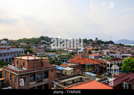 Panoramablick auf Gulangyu, Xiamen, China Stockfoto