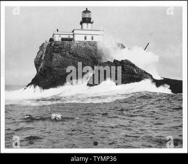 Tillamook Rock Leuchtturm, Ca. 1943-ca. 1953 Stockfoto